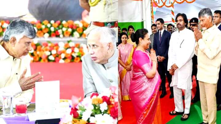 గ‌వ‌ర్న‌ర్ తేనేటి విందులో ప్ర‌ముఖులు