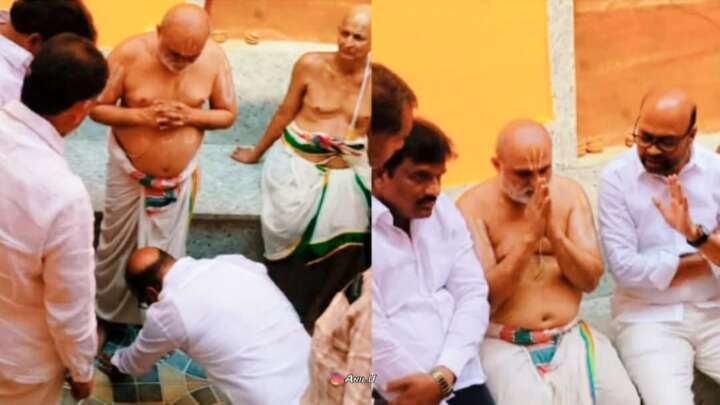 అర్చకుడిని పరామర్శించిన తెలంగాణ జనసేన